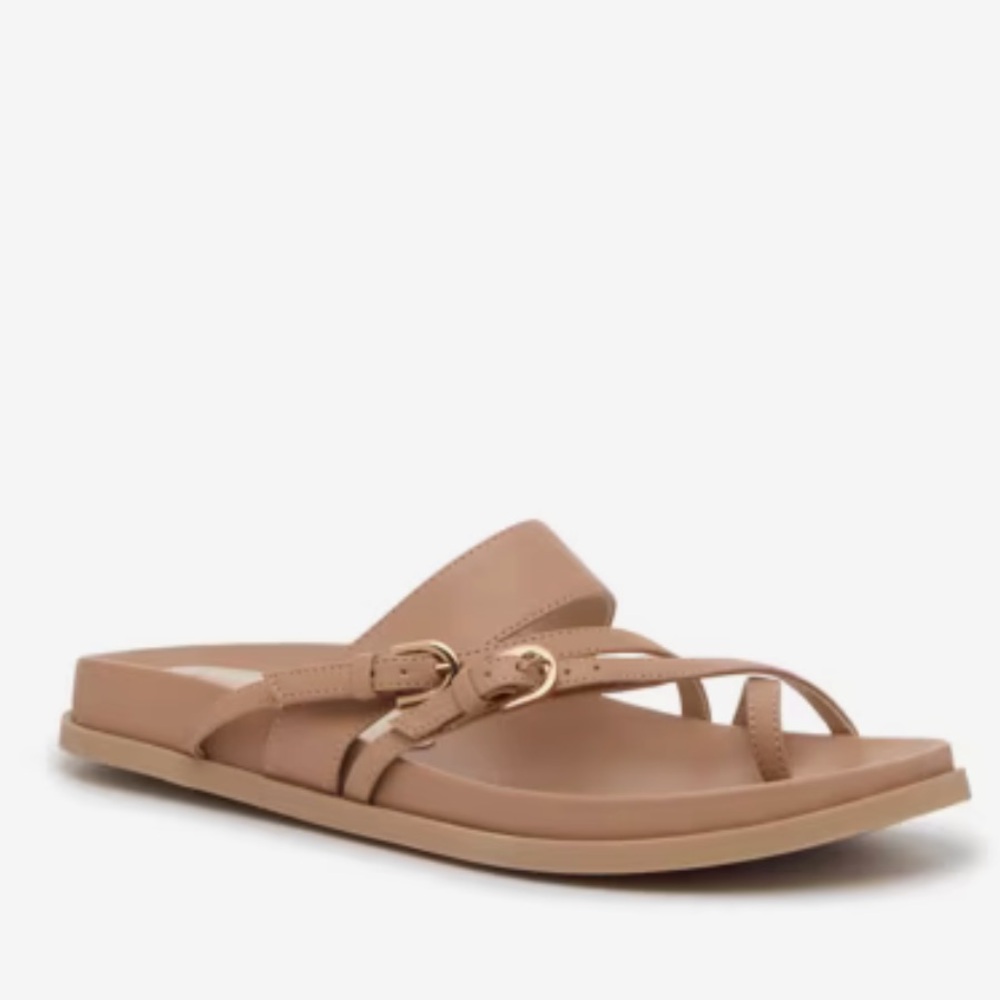 Dolce Vita Dionna Women’s Tan Slide Sandals with Buckle Detail